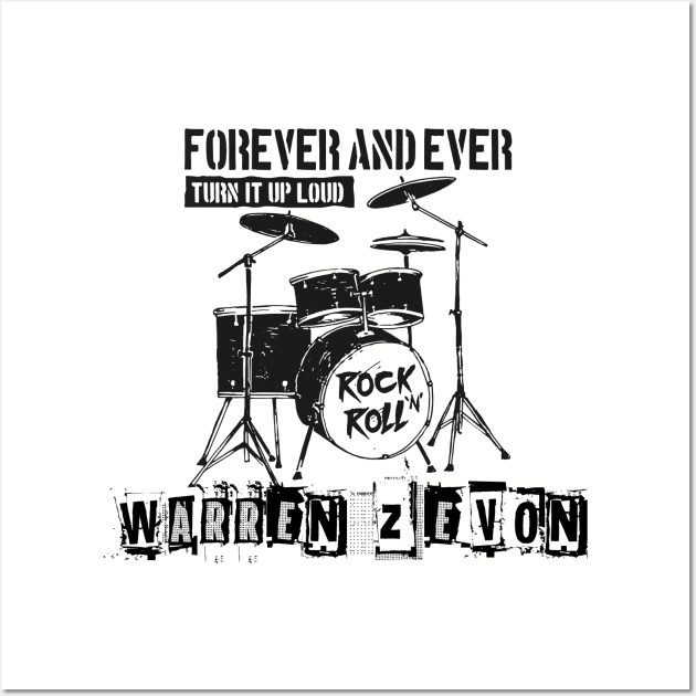 warren zevon forever and ever Wall Art by cenceremet